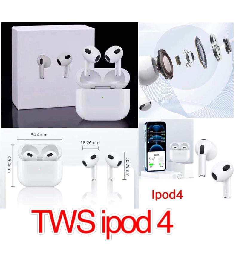 HEADSET BLUETOOTH TWS IPOD 4