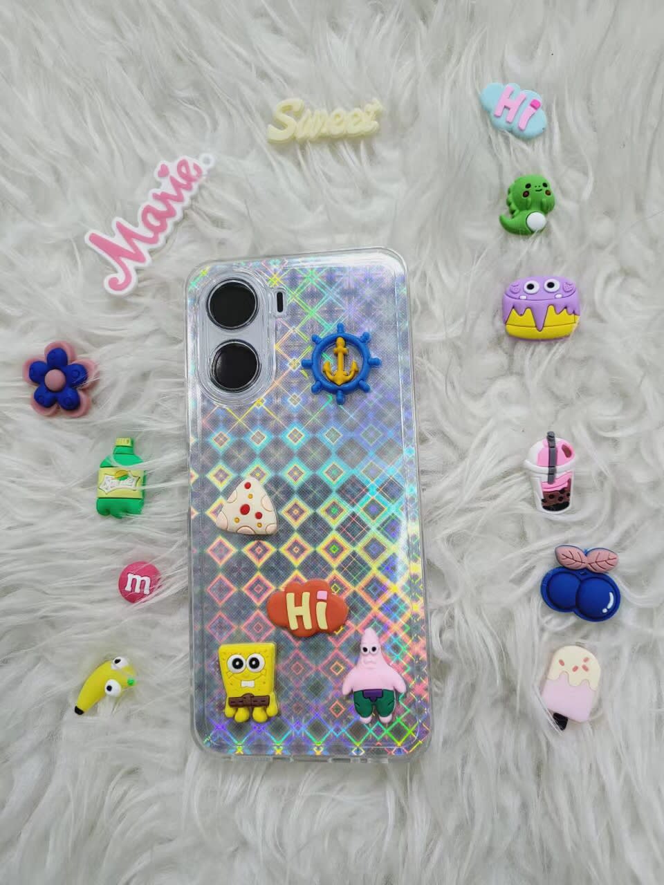 SOFTCASE RAINBOW CARTOON + BONEKA IMUT