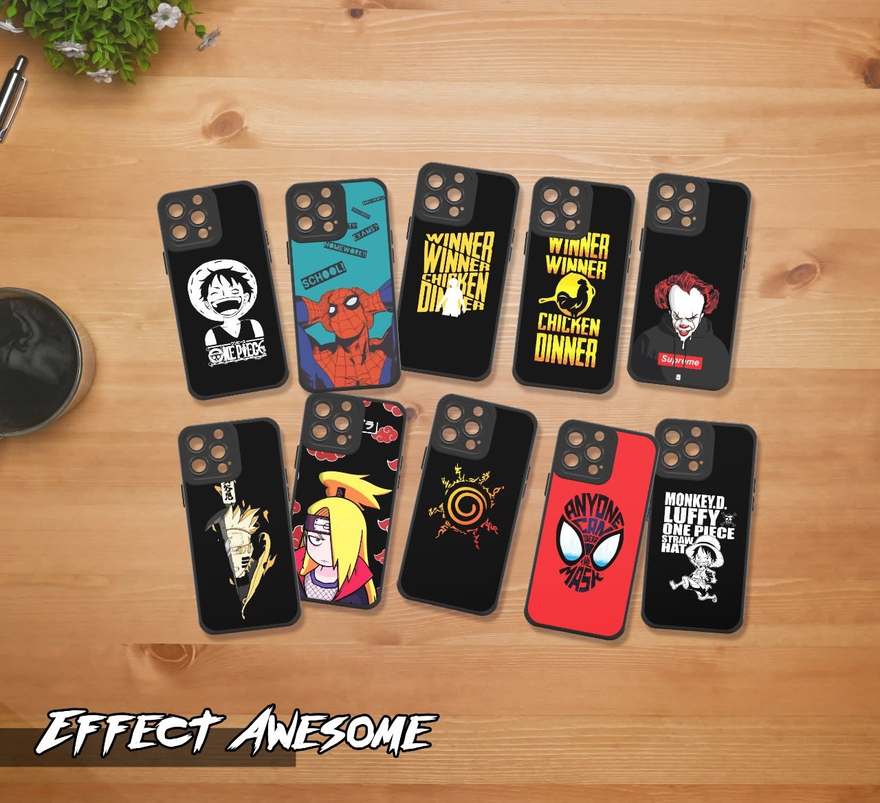 SoftCase Premium Black Case Protect Camera Effect Awesome