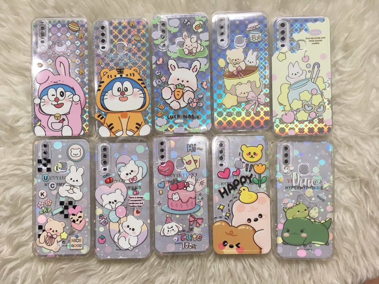 SOFTCASE GLITTER SHINE CUTE CARTOON