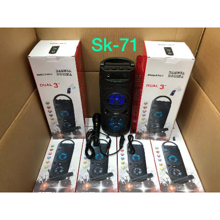 SPEAKER BLUETOOTH SK- 71 DUAL 3 + MIC