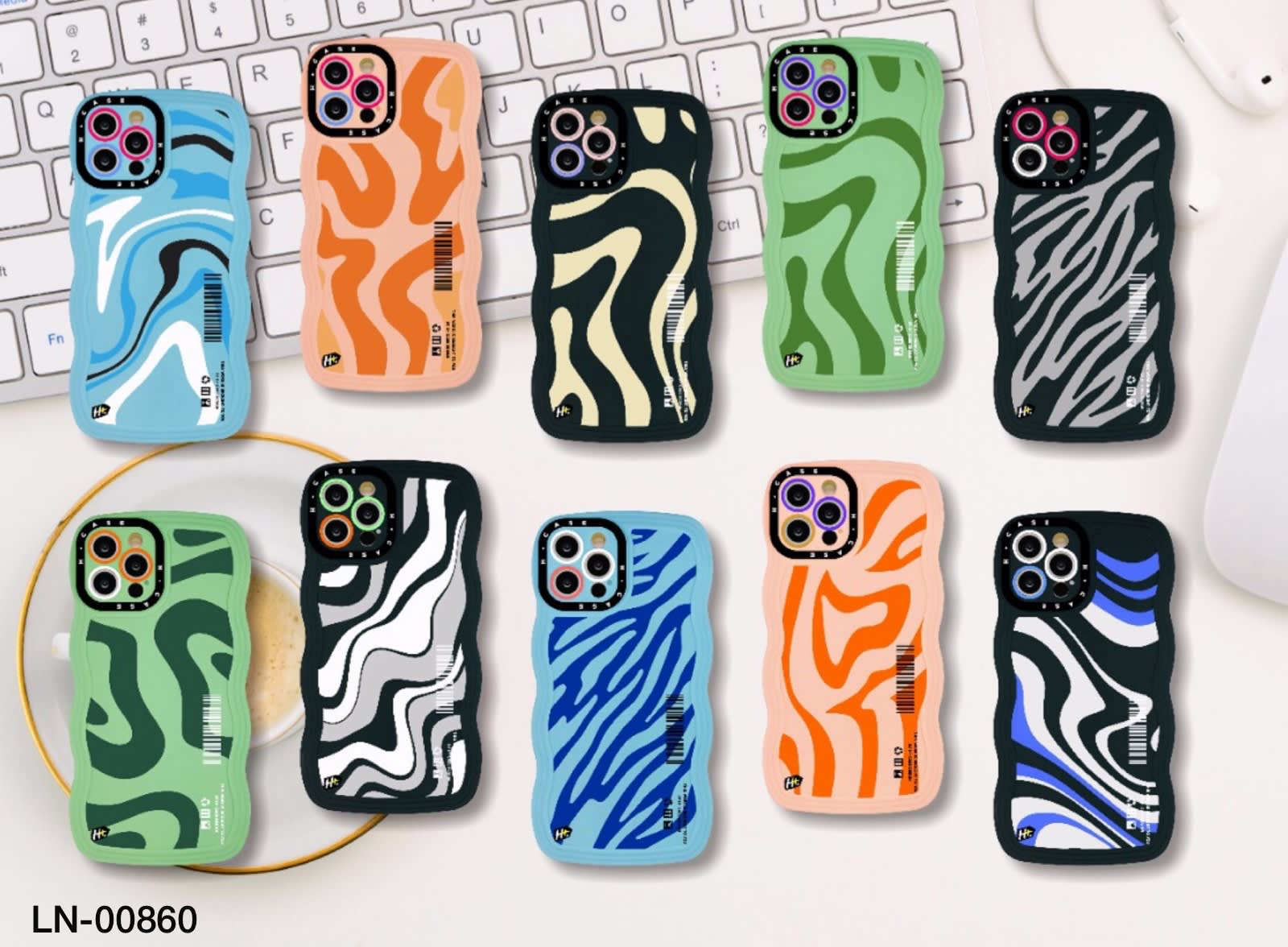 SOFTCASE PREMIUM WAVE MACARON ABSTRACK PC