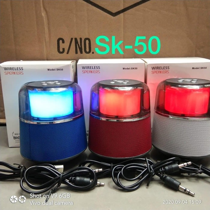 SPEAKER BLUETOOTH + LAMPU SK- 50