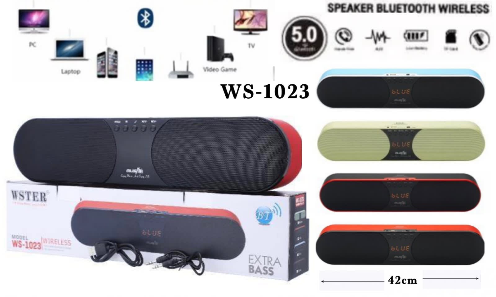 SPEAKER BLUETOOTH WSTER ORIGINAL