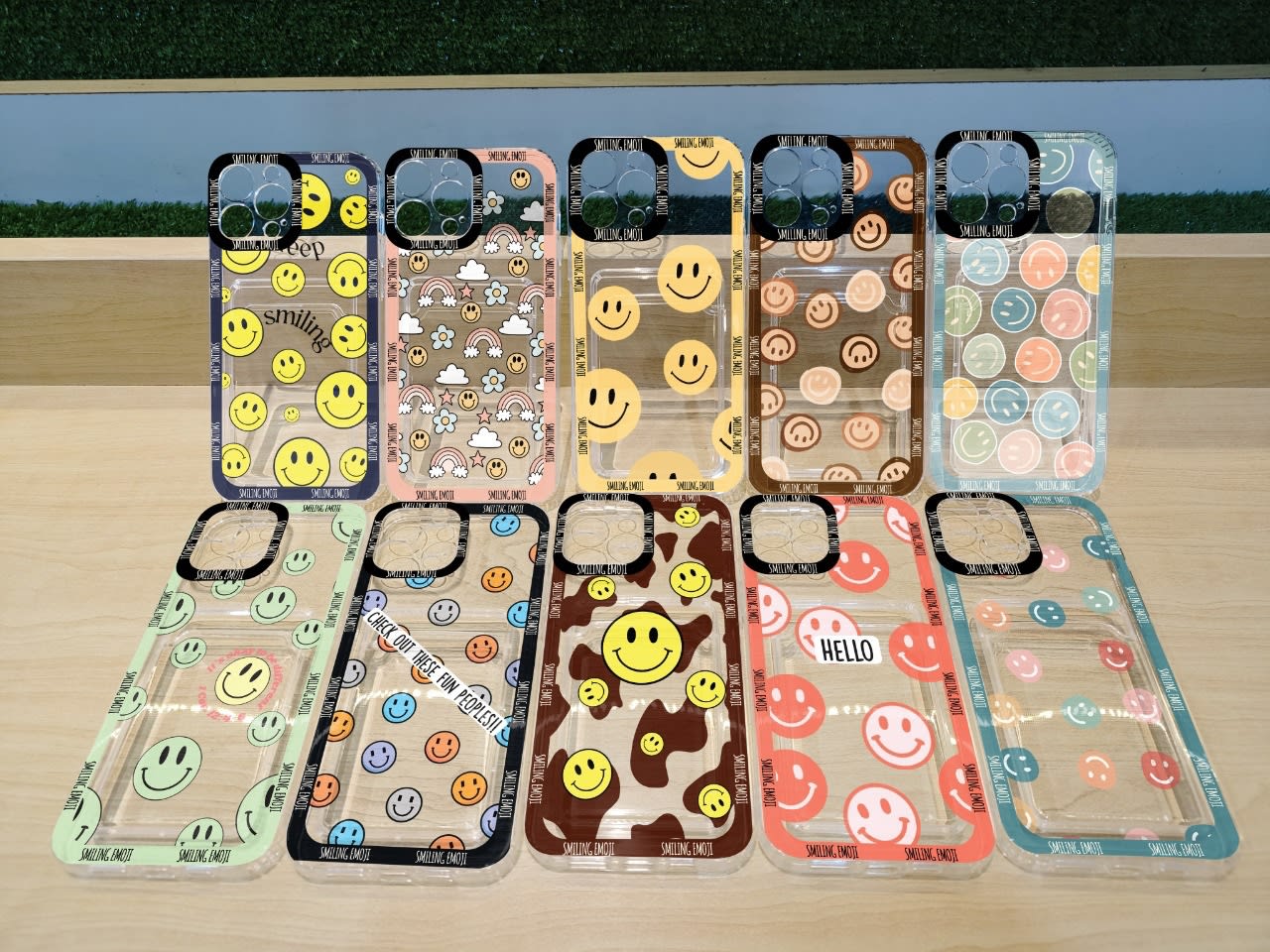 SOFTCASE CLEAR SLOT CARD EMOJI SMILE PROTECT CAMERA