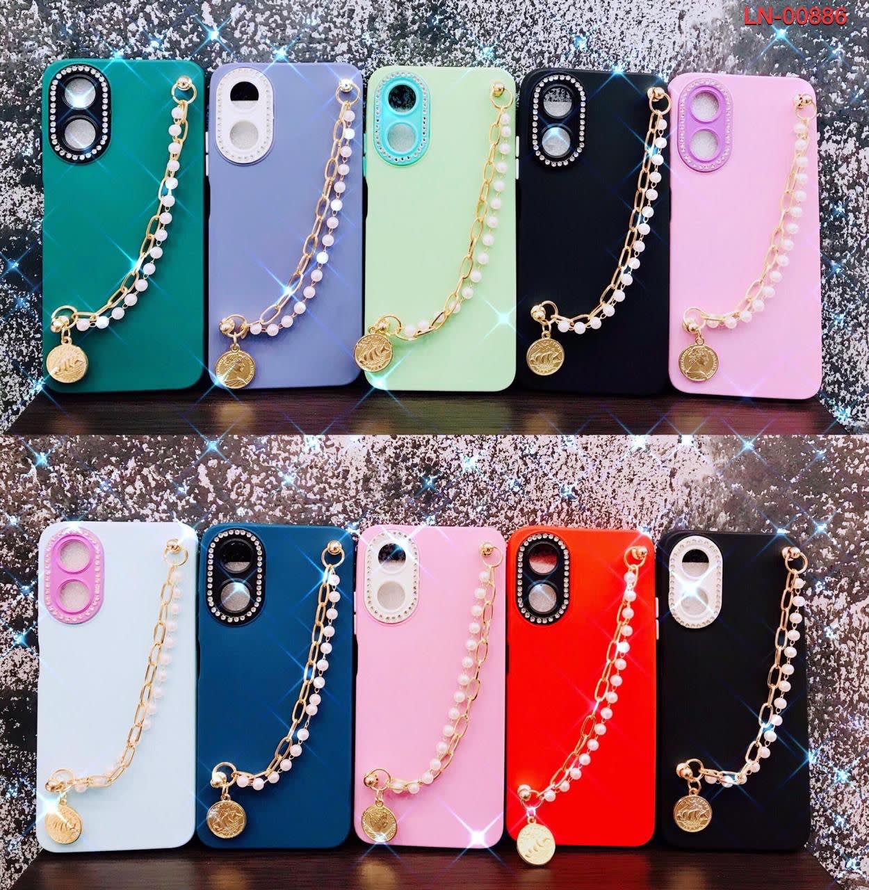 SOFTCASE BLINK DIAMOND MACARON NEW RANTAI MUTIARA MEWAH PC