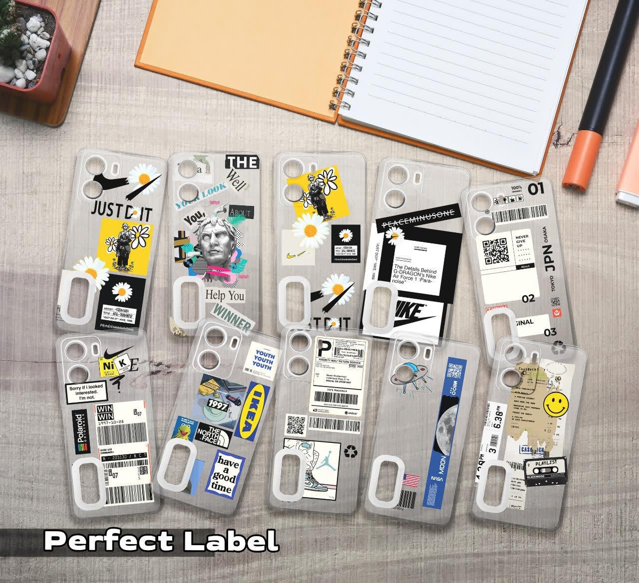 SOFTCASE PREMIUM CLEARVIEW LOGO CAMERA PROTECT PERFECT LABEL