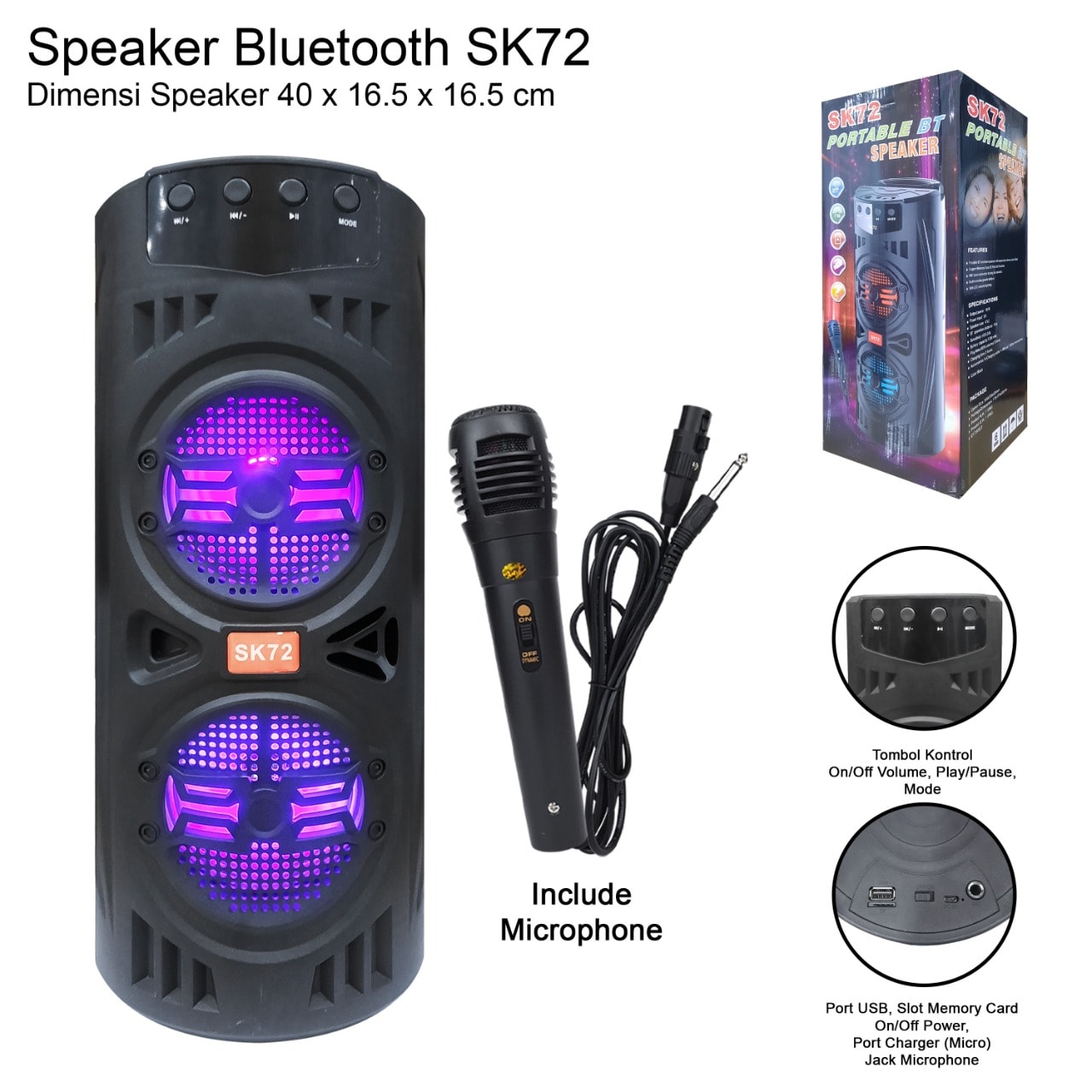 SPEAKER BLUETOOTH SK 72 DAN SK 73