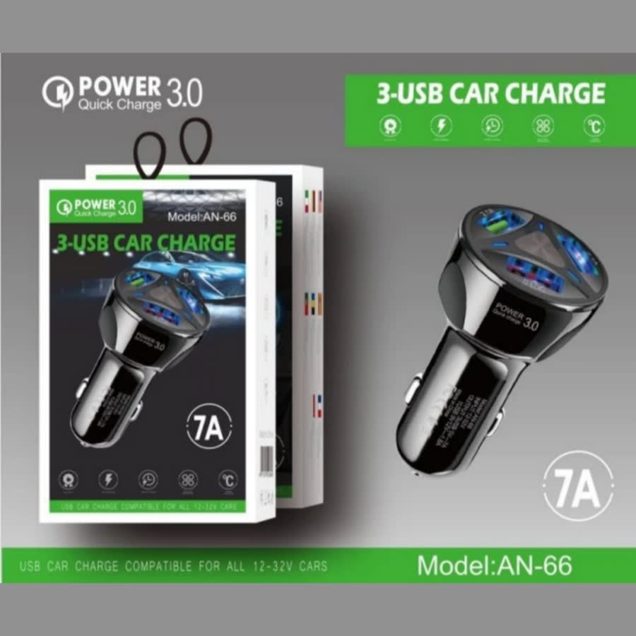 CAR CHARGER / SAVER MOBIL AN-66 3.USB QUICK CHARGE 3,0 7A