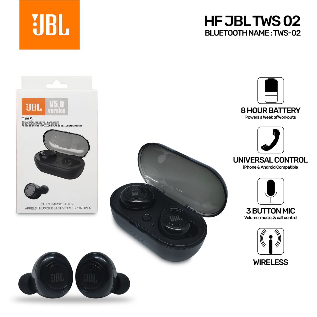 HANDSFREE JBL TWS 02