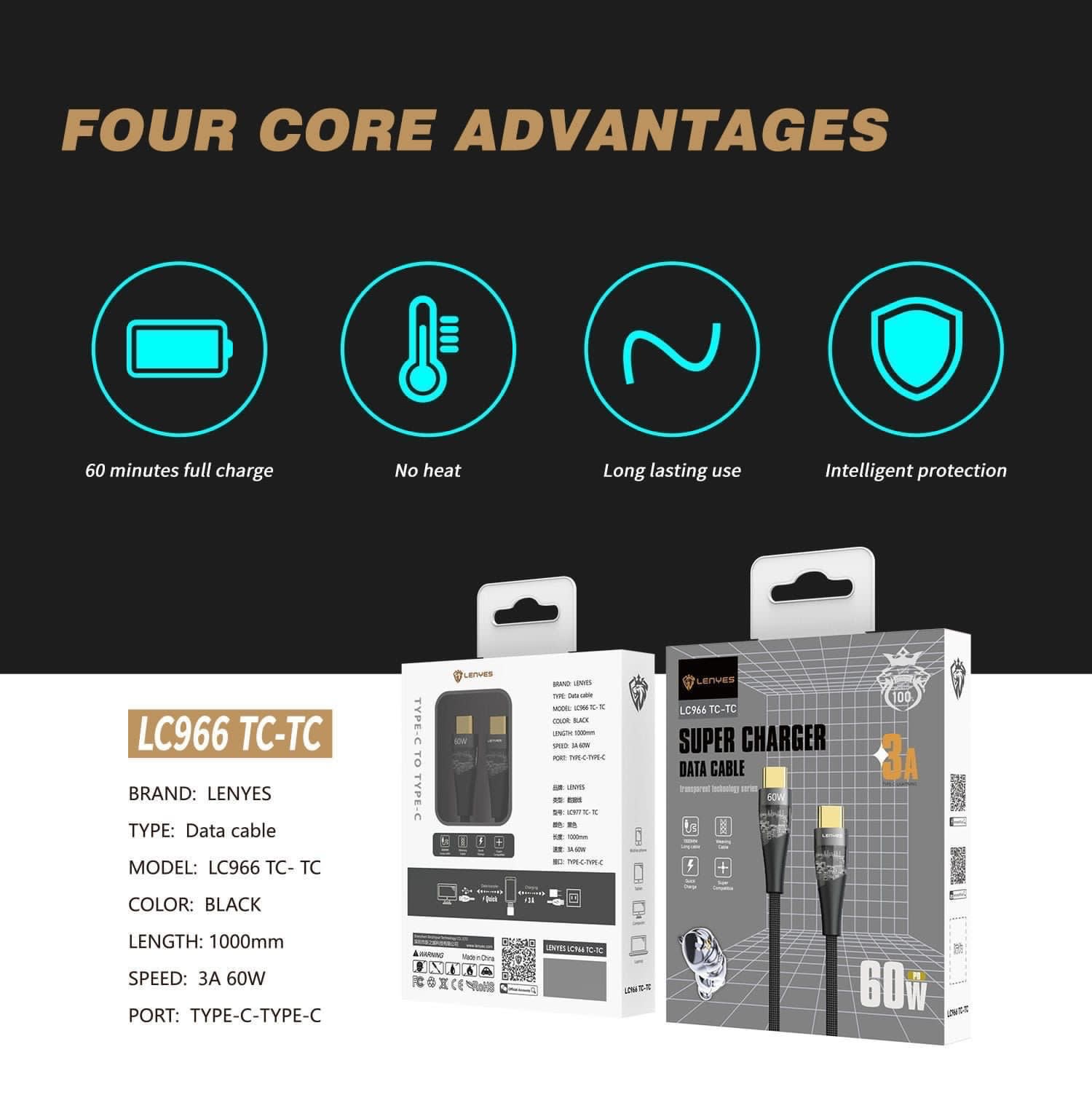 KABEL DATA LENYES LC- 966 FAST CHARGING