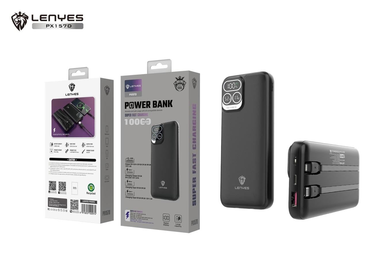 POWER BANK LENYES PX-157D 10.000 MAH