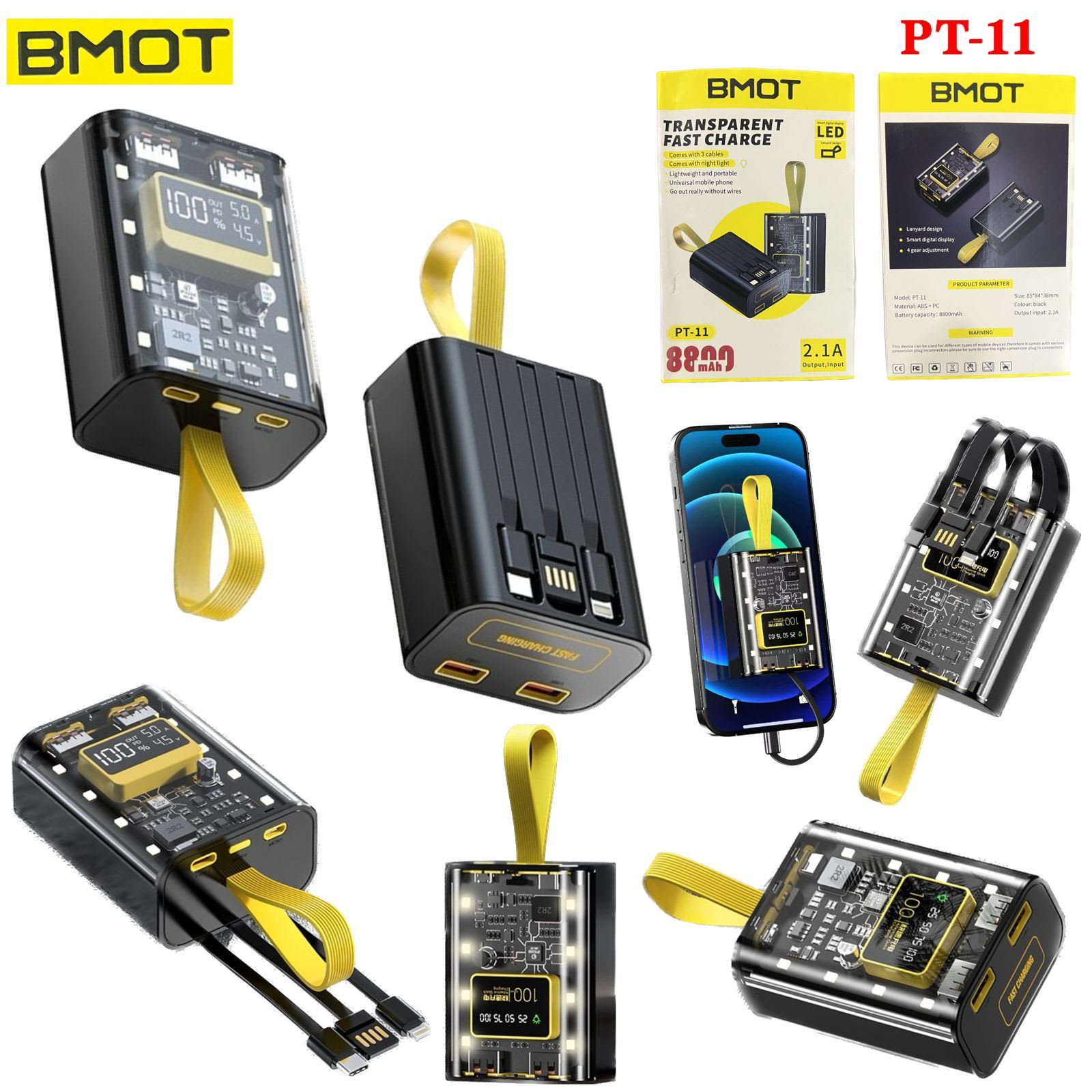 POWER BANK BMOT PT-11 8.800 MAH