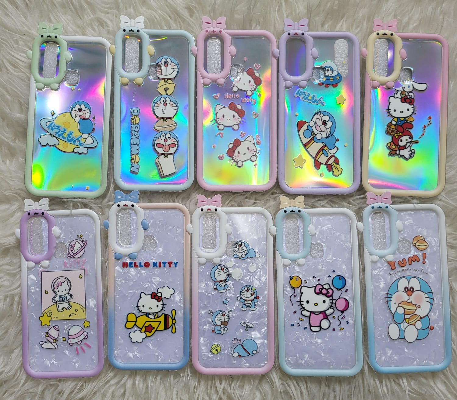 SOFTCASE PREMIUM CUTE CARTOON RAINBOW GLITTER PC