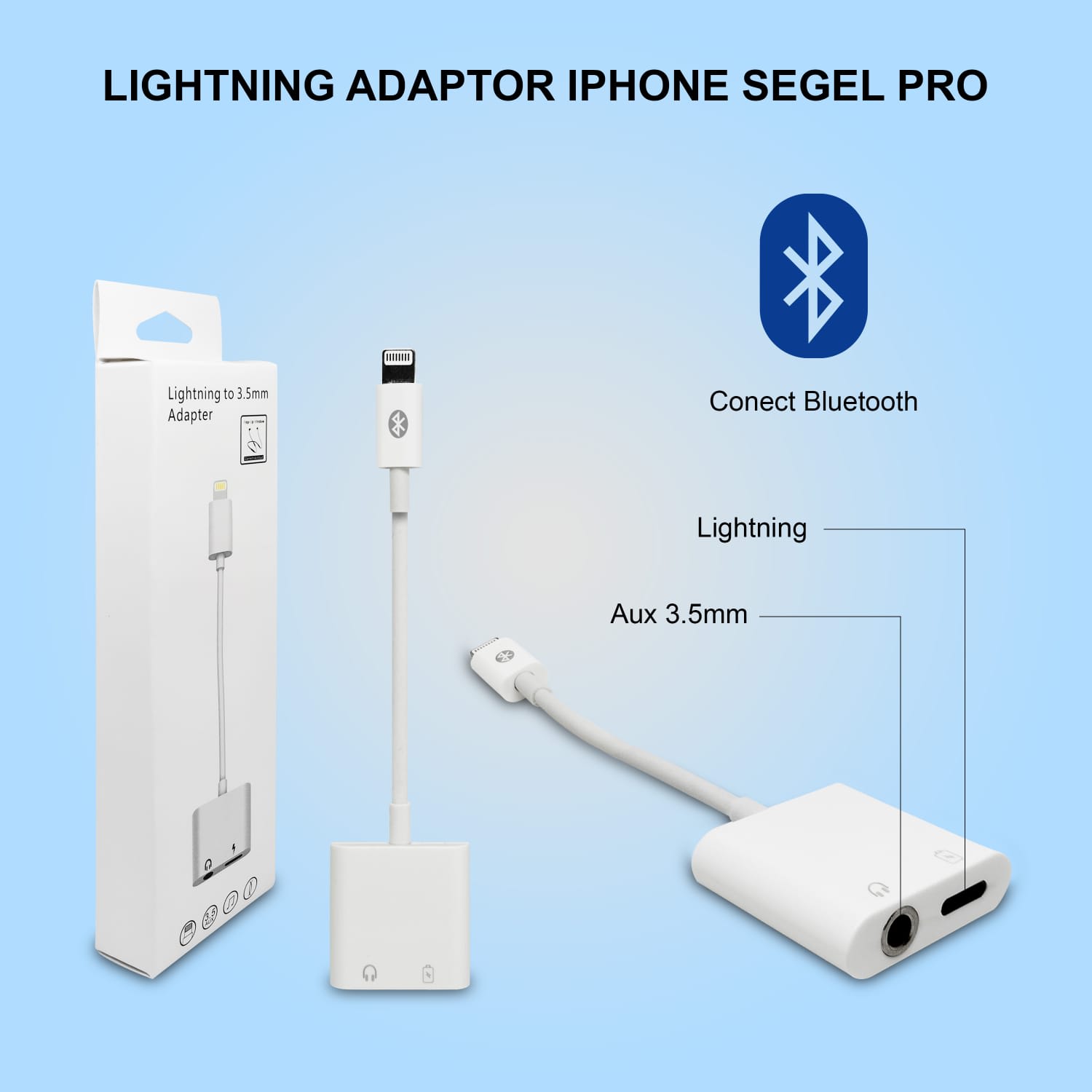 LIGHTNING ADAPTOR SEGEL PRO Qeong