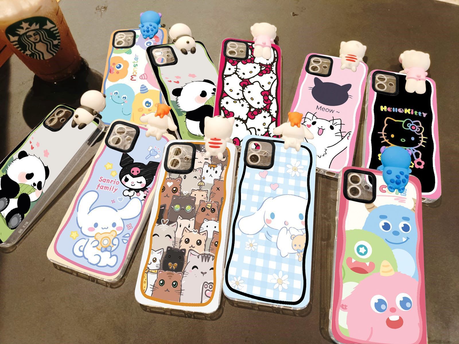 SOFTCASE PREMIUM CLEAR HELLO HAPPY 3D BONEKA INTIP PC