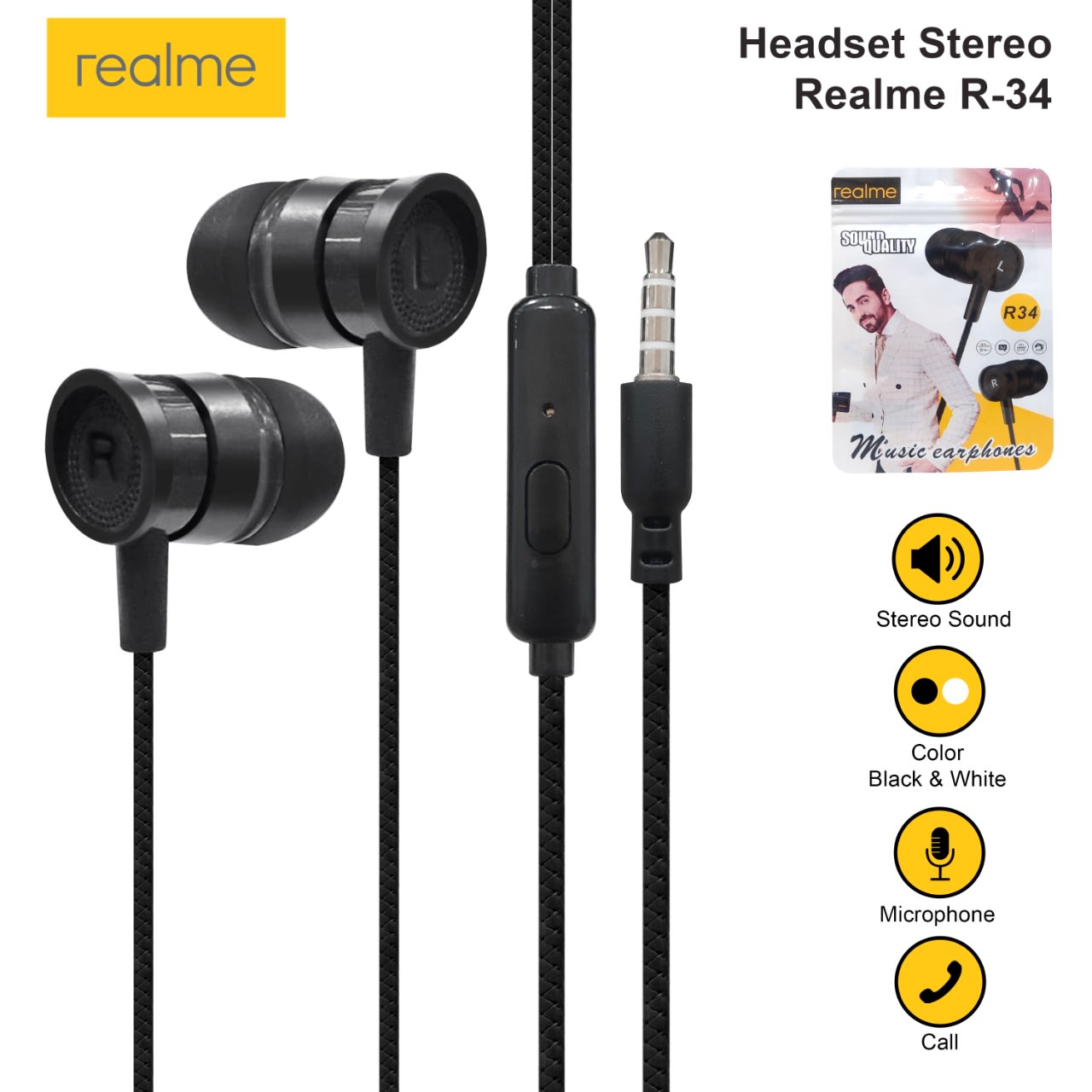 HANDSFREE REALME BRANDED