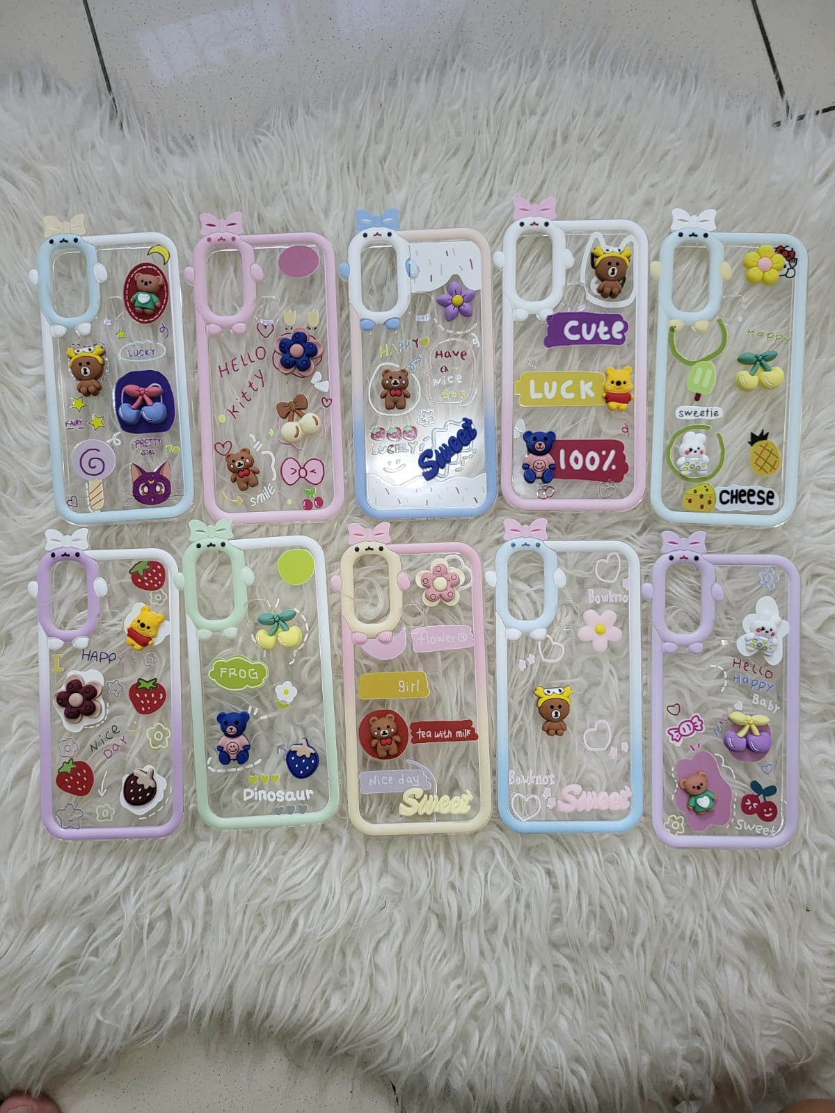 SOFTCASE CUTE PC GAMBAR COLOUR GLITTER RAINBOW