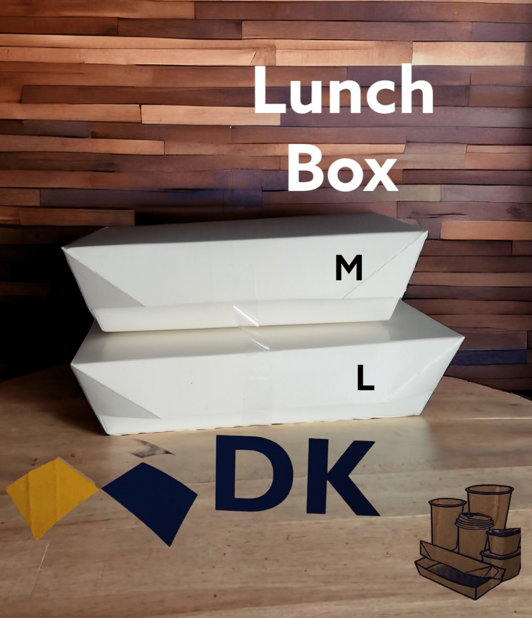Paper LUNCH BOX putih
