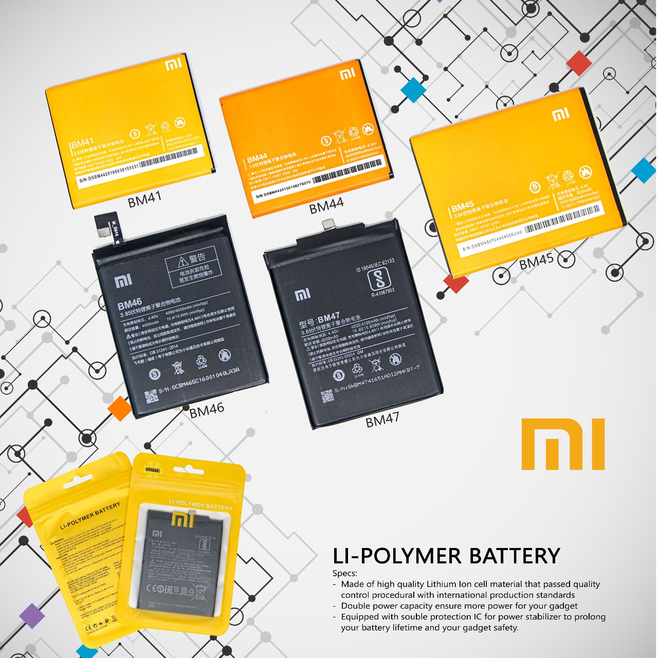 BATTERY XIAOMI ORI 99%