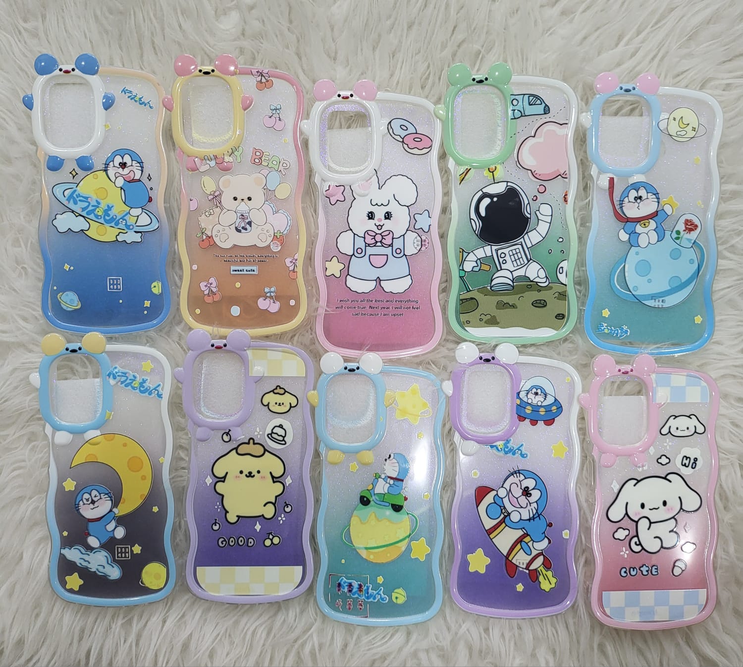 SOFTCASE GELOMBANG CARTOON CUTE RAINBOW