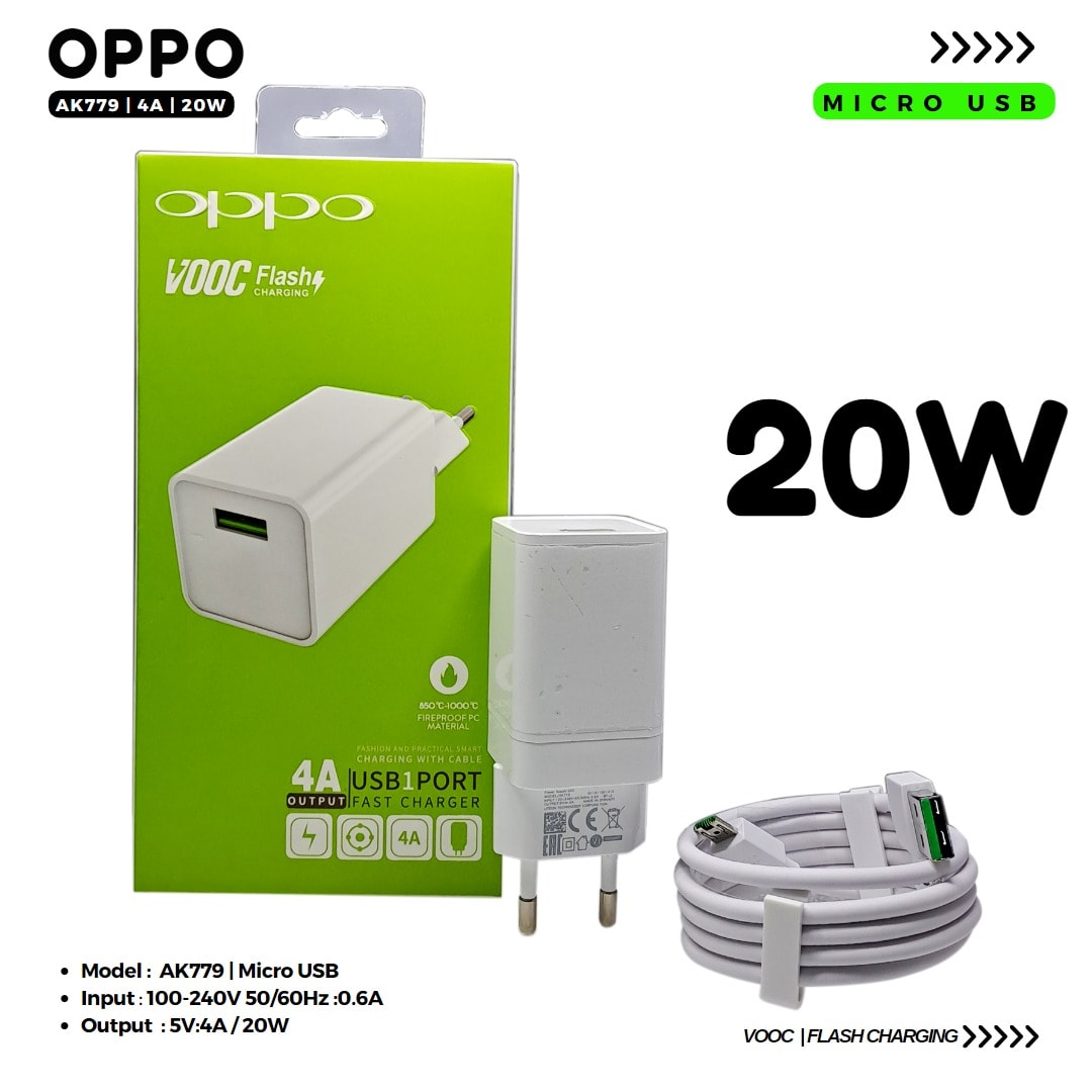 CHARGER OPPO R9 VOOC 20W