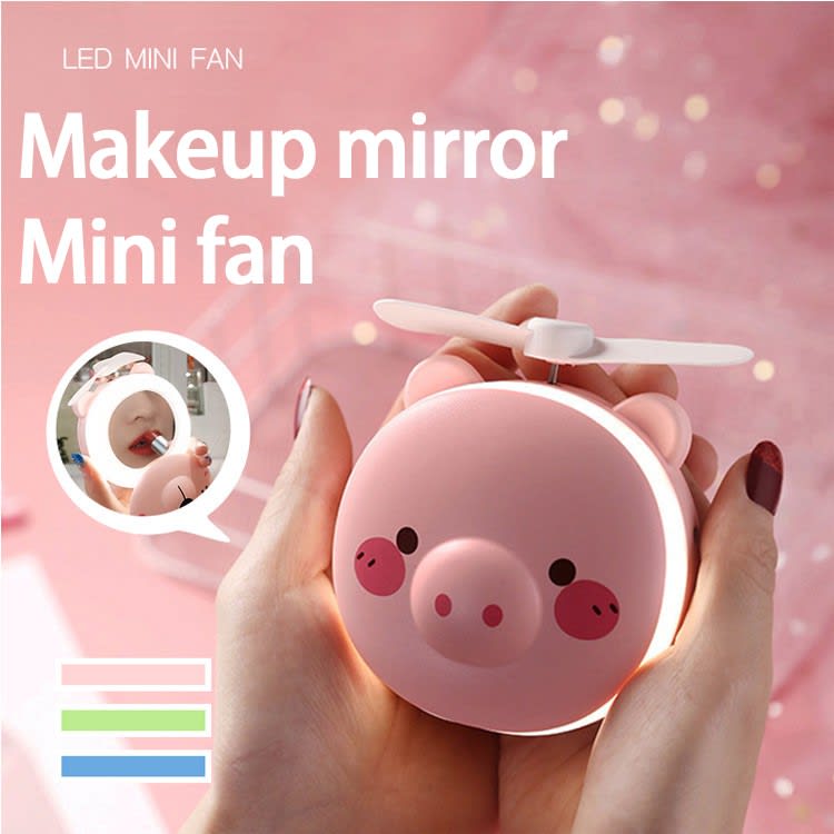 MINI FAN LED MOTIF COSMETIC MIRROR