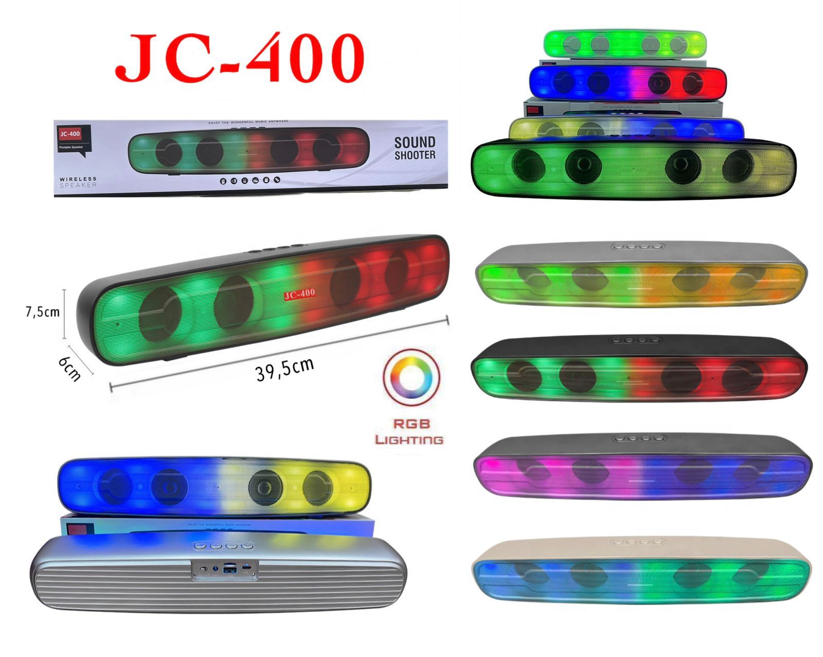 SPEAKER BLUETOOTH RGB JC-400