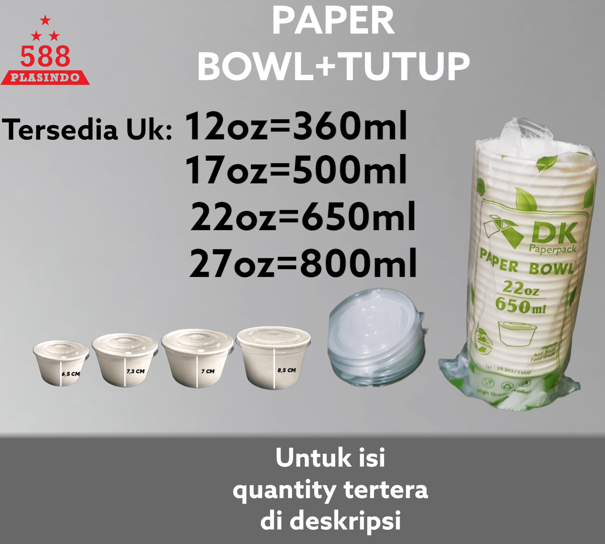 paper bowl putih