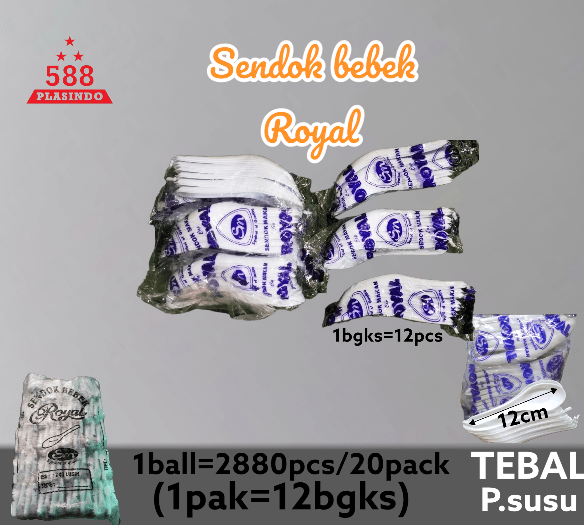 Sendok bebek  Royal PUTIH SUSU