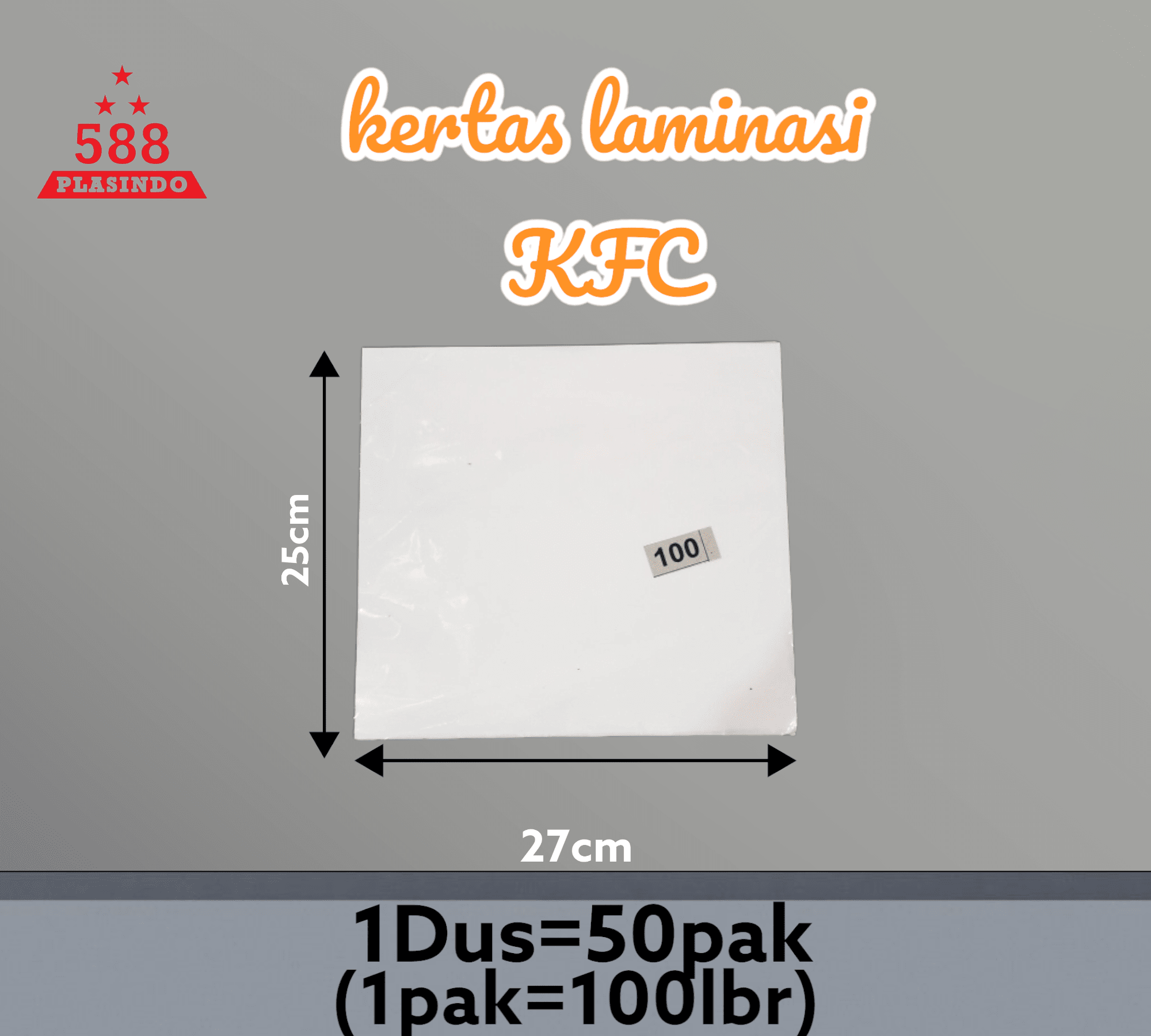 kertas laminasi KFC