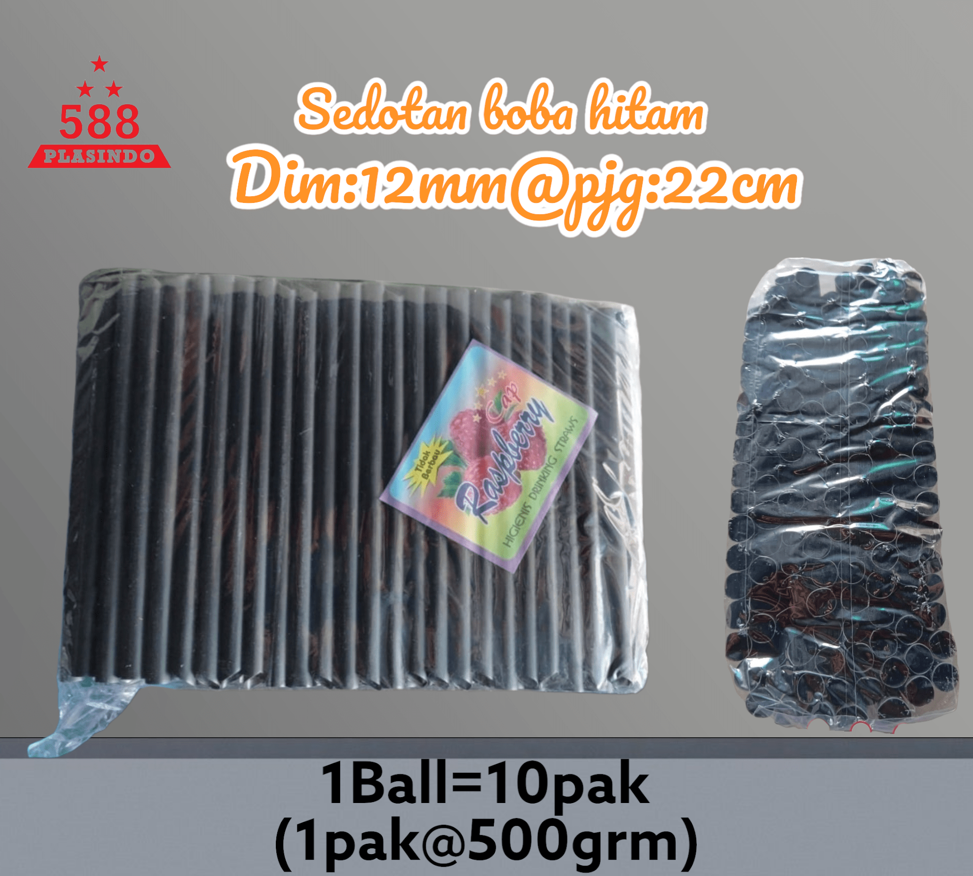 Sedotan Bubble Los HITAM