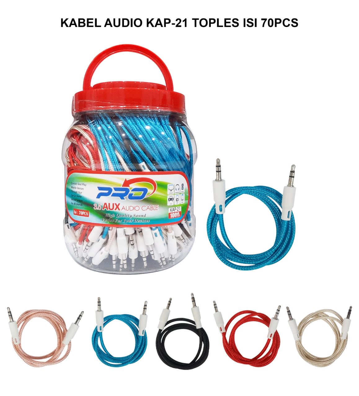 KABEL AUDIO AUX PRO TALI SEPATU KAP-21 TOPLES