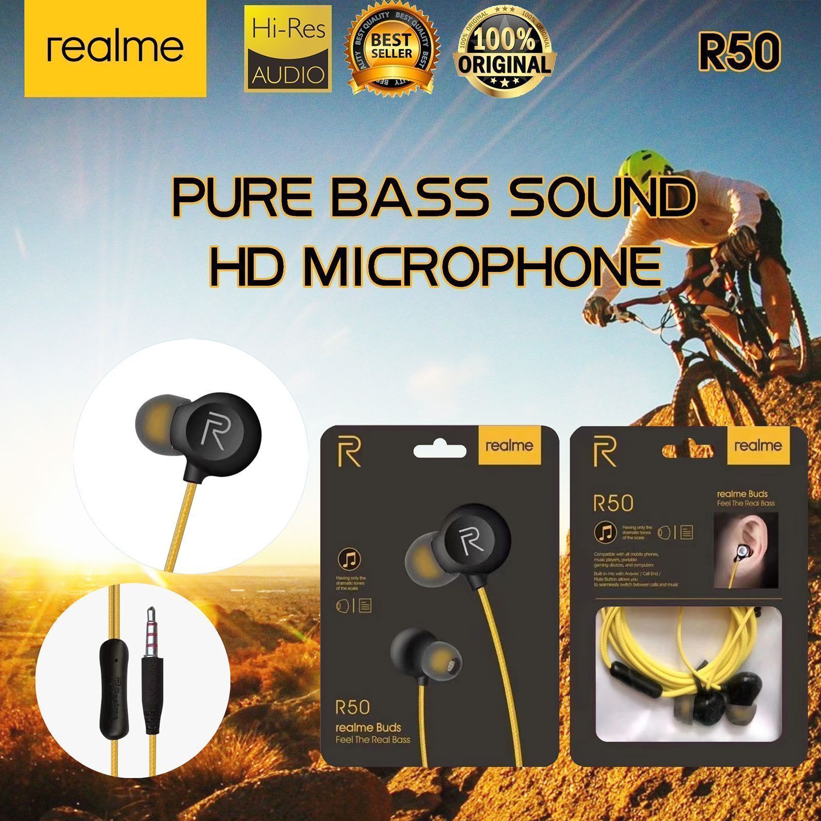 HANDSFREE REALME R50 + MIC