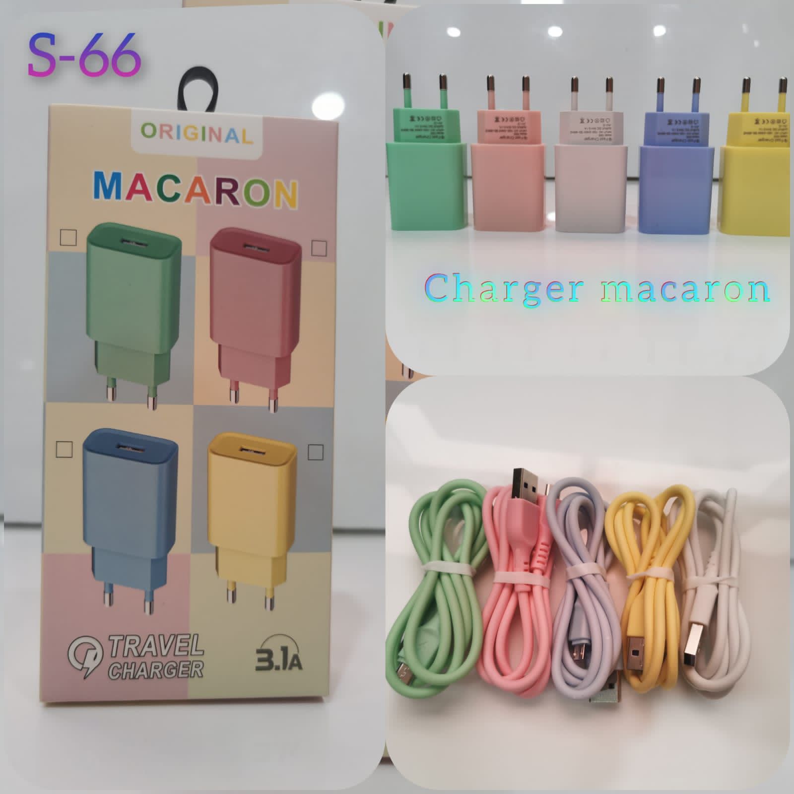 CHARGER MACARON 3.1A S66