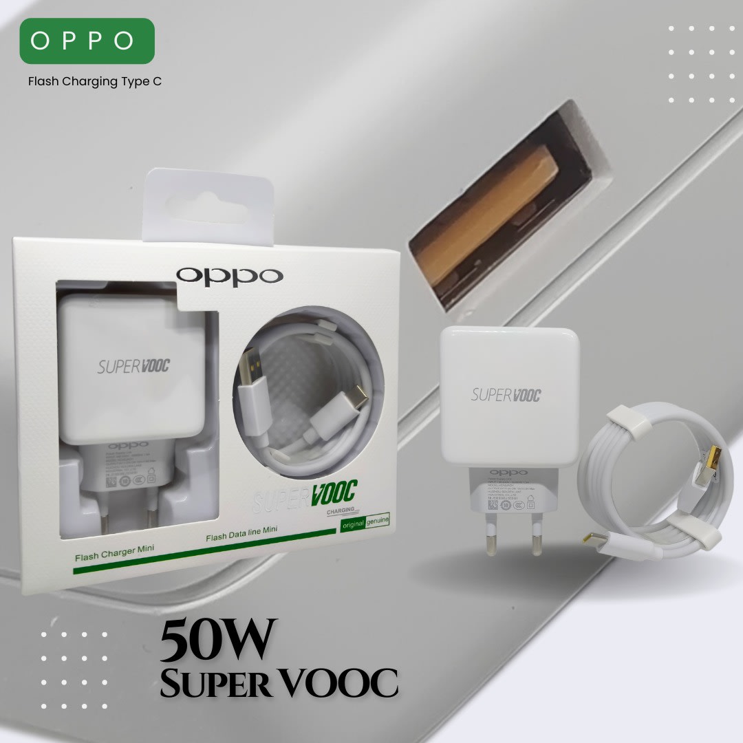 CHARGER OPPO 50W SUPER VOOC ORI 100%