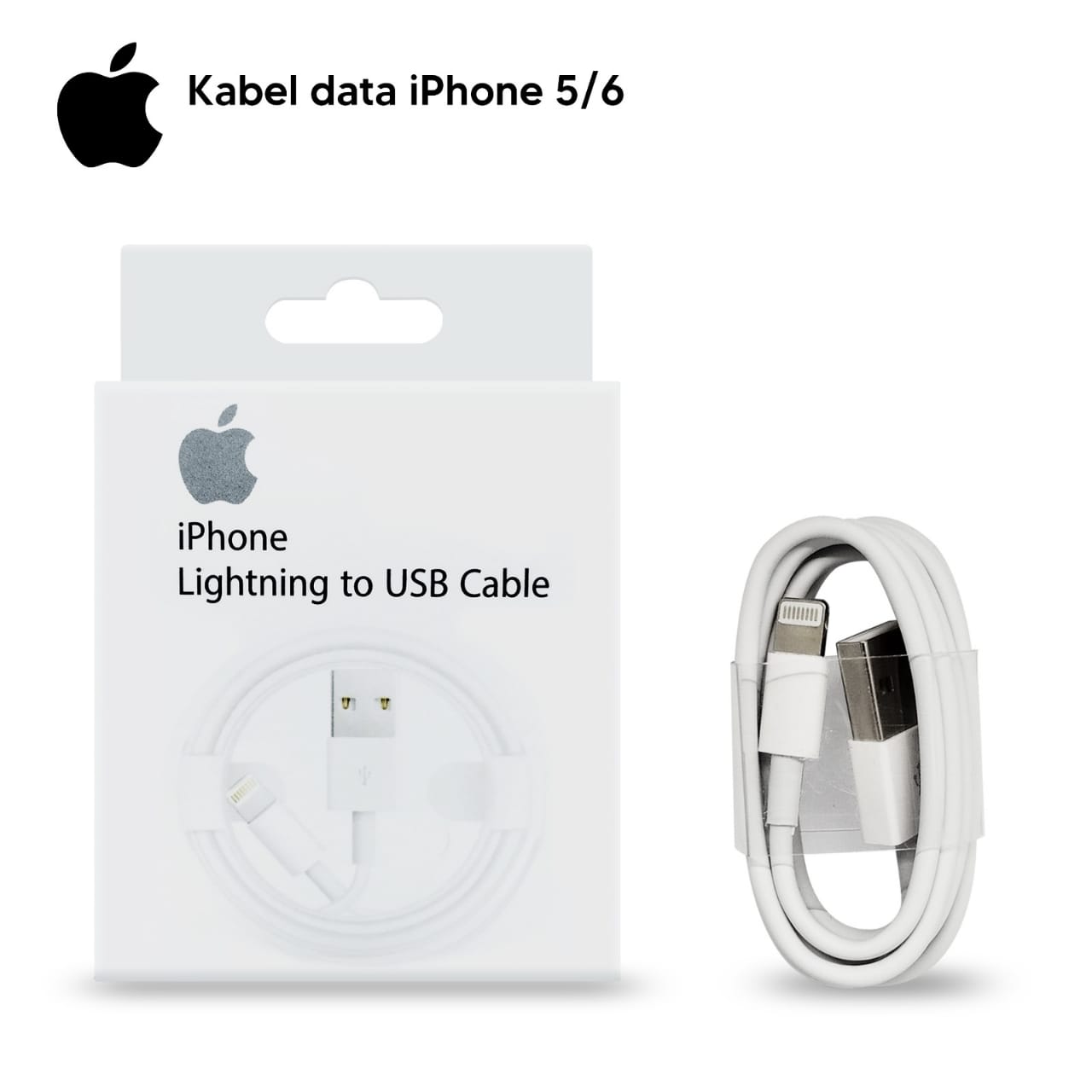 KABEL DATA IPHONE 5/6 ORIGINAL