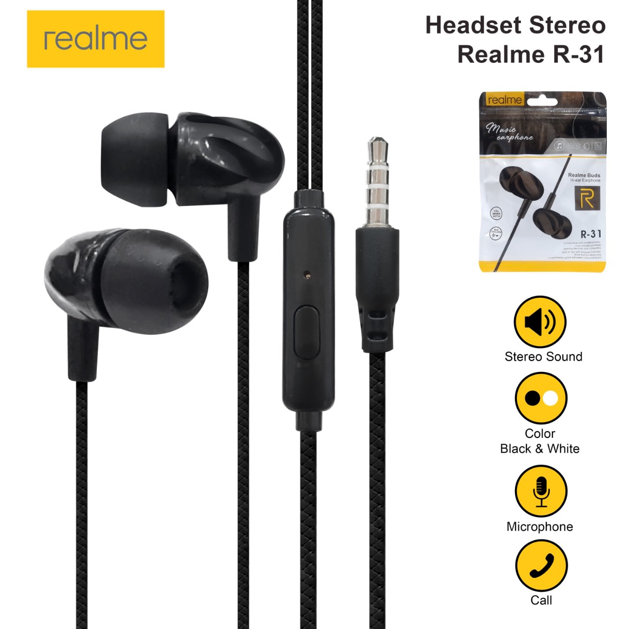 HANDSFREE BRANDED REALME R31