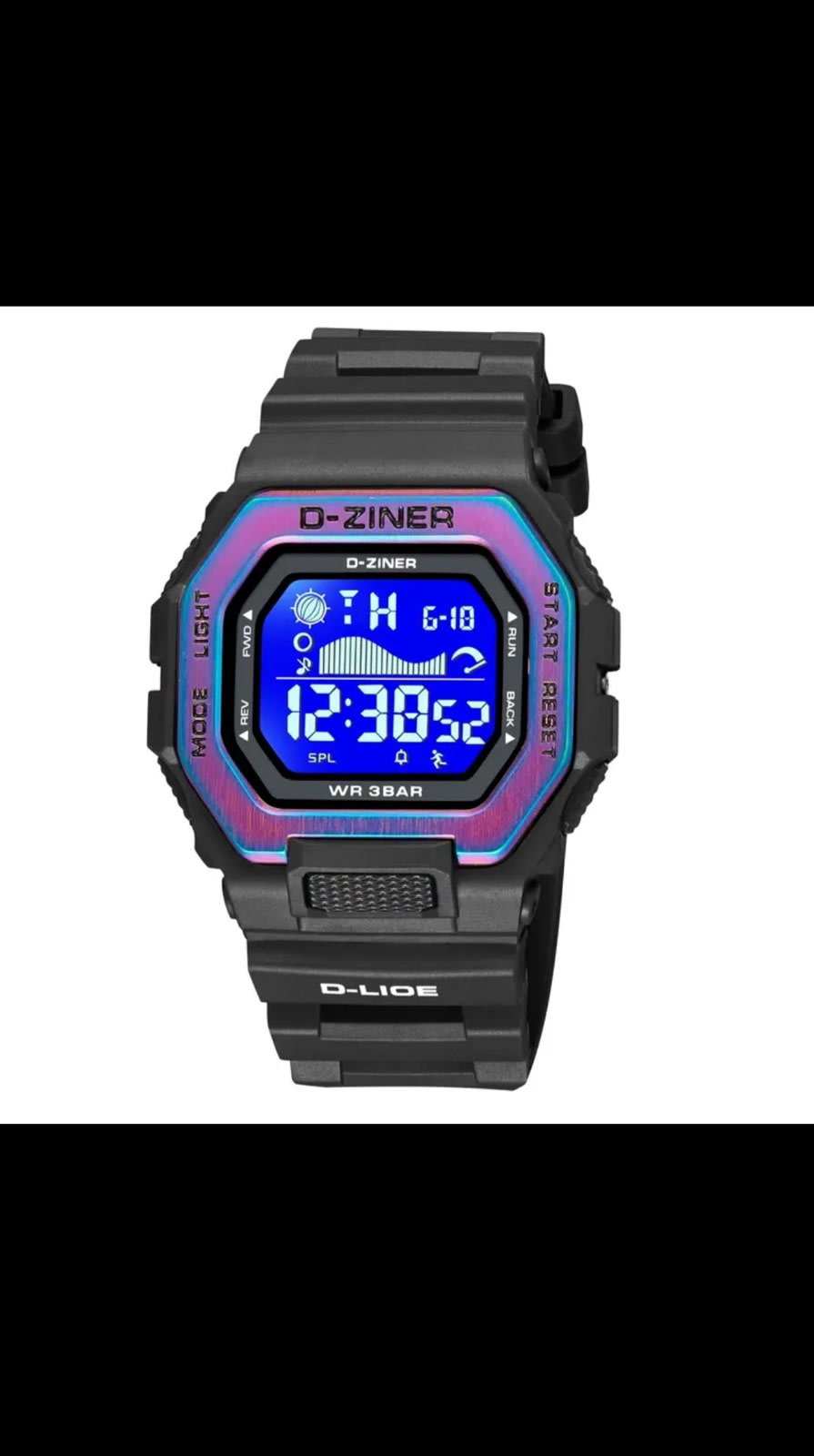 JAM TANGAN PRIA DAN WANITA DZINER 8318 DIGITAL WATER RESISTANT 30M