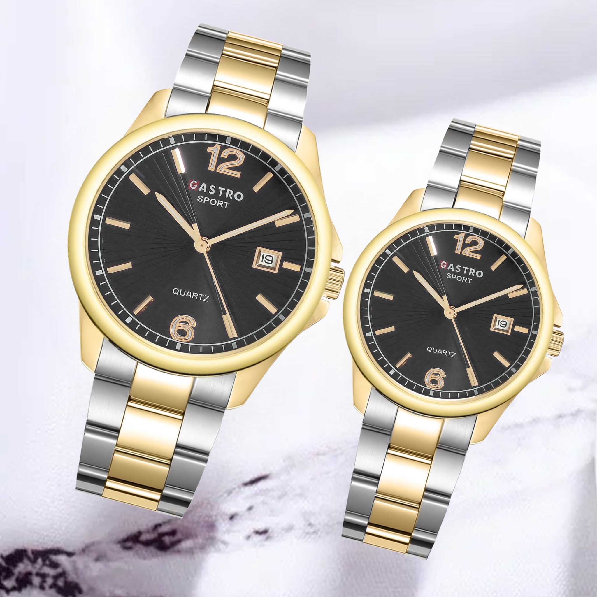 JAM TANGAN GASTRO RANTAI TANGGAL COUPLE 8319 5