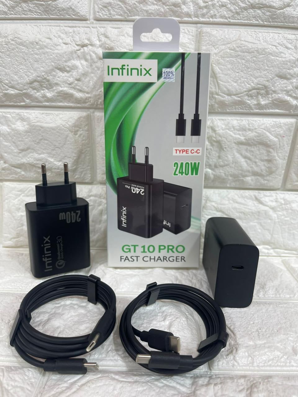 CHARGER PD INFINIX GT 10 PRO 240W FULL BLACK