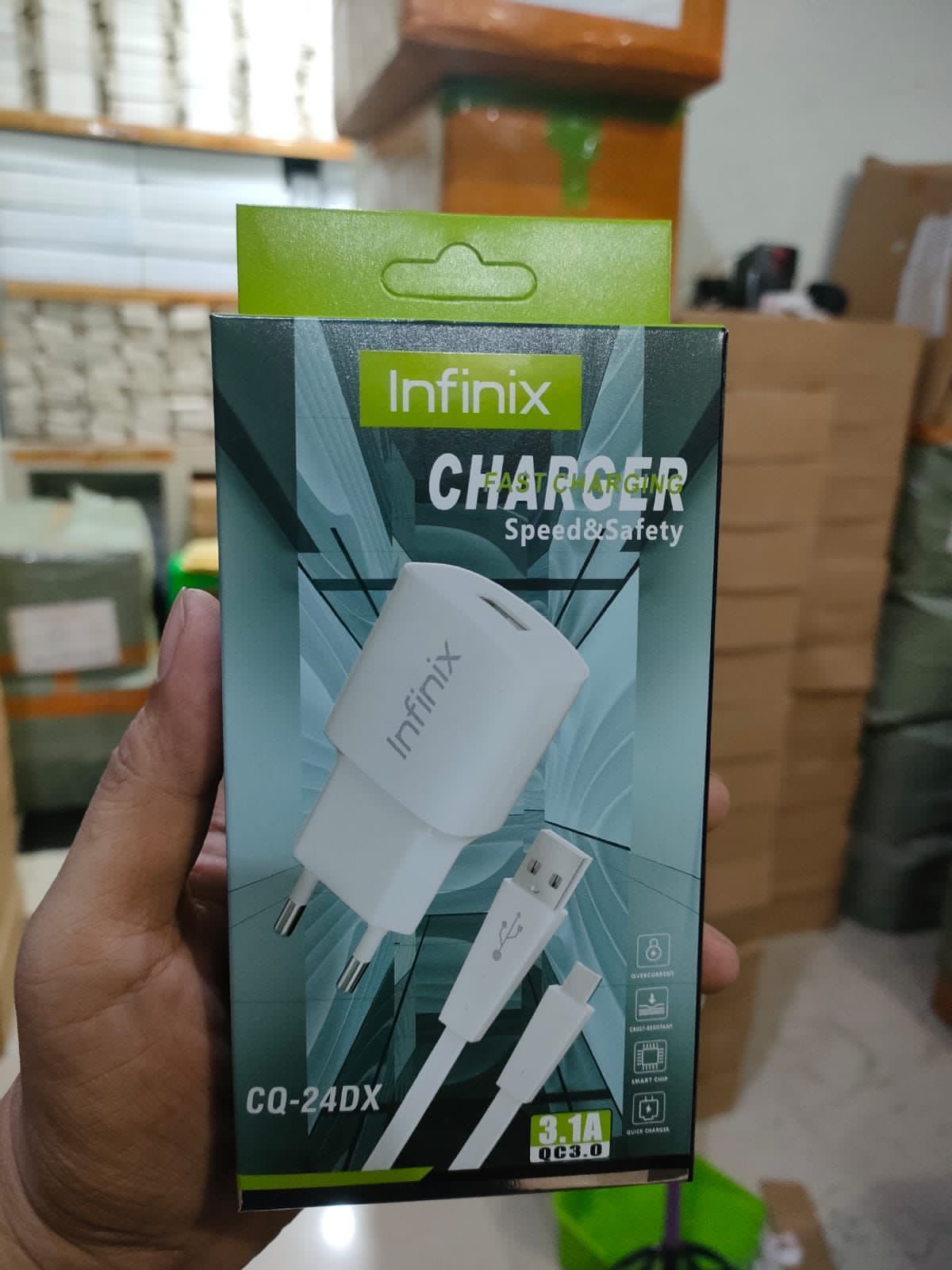 CHARGER INFINIX QUALCOM 3A MICRO ORIGINAL