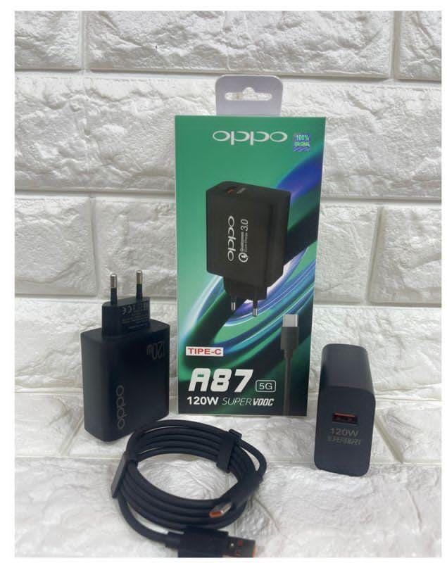 CHARGER OPPO A87 5G 120W FULL BLACK