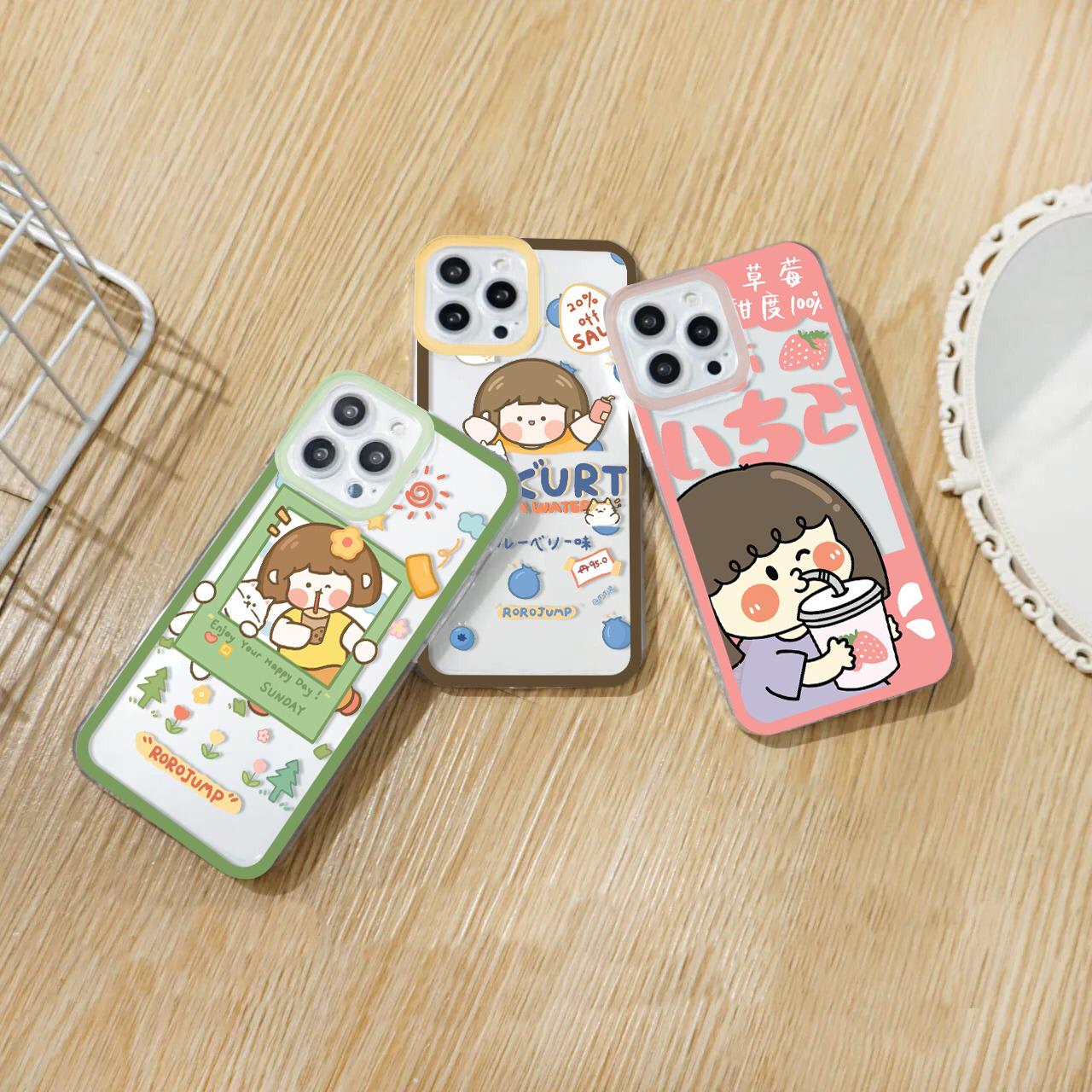 SOFTCASE PREMIUM CLEAR CASE PROTECT CAMERA ROROJUMP YOGURT