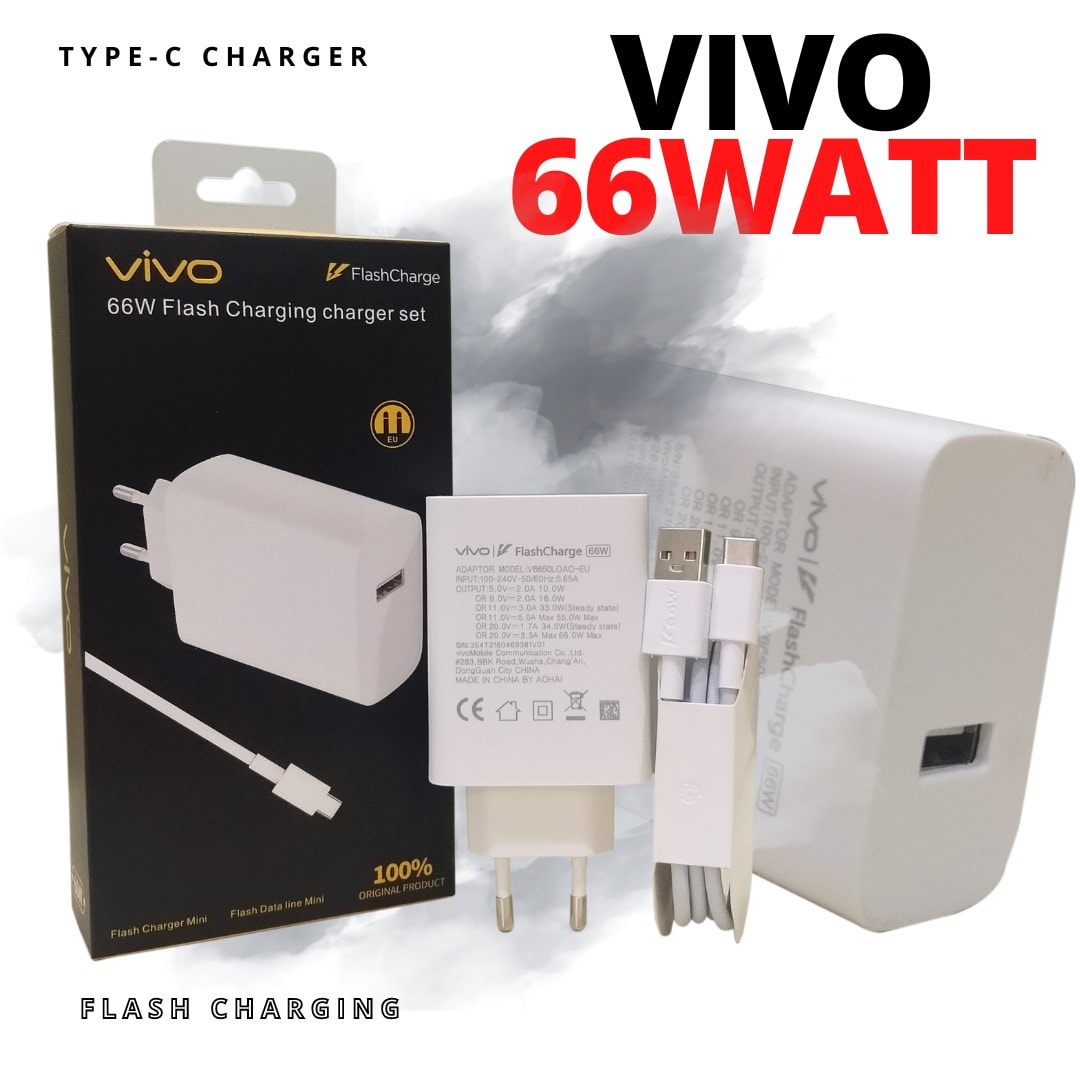 CHARGER  VIVO 66W TYPE C ORI 100%