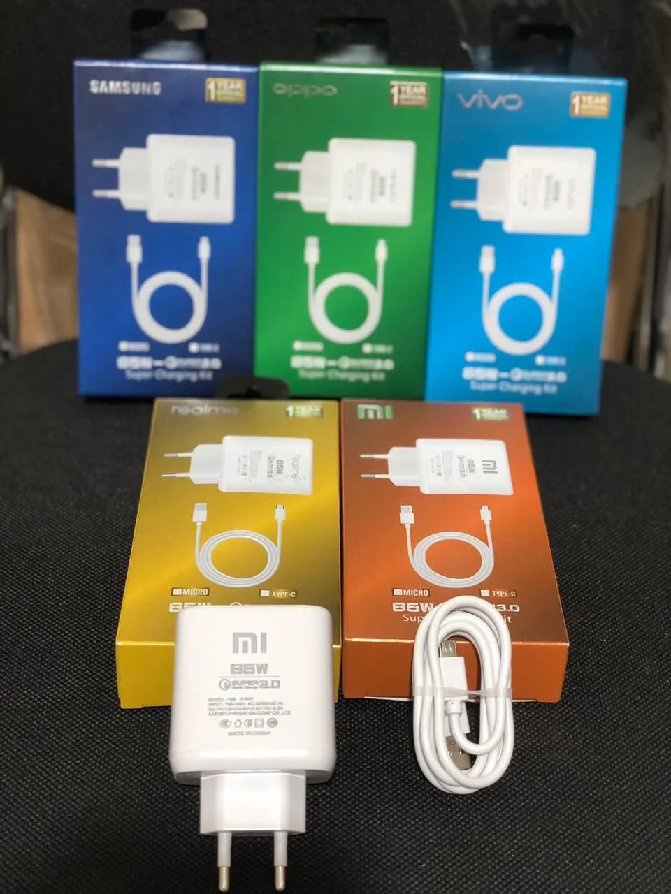 TRAVEL CHARGER BRANDED 65W 3A TYPE C
