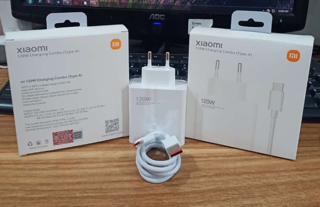 CHARGER XIAOMI 120W MAX TYPE C ORIGINAL WHITE