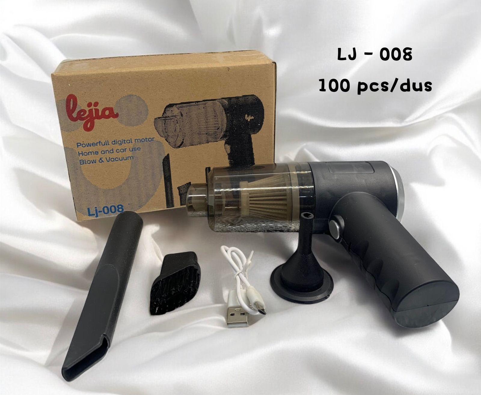 [ 3 IN 1 ] Vacumm Cleaner Mobil Portable Mini Lj-008 Rechargeable - Vacum Penyedot Penghisap Peniup Debu Mini Serbaguna