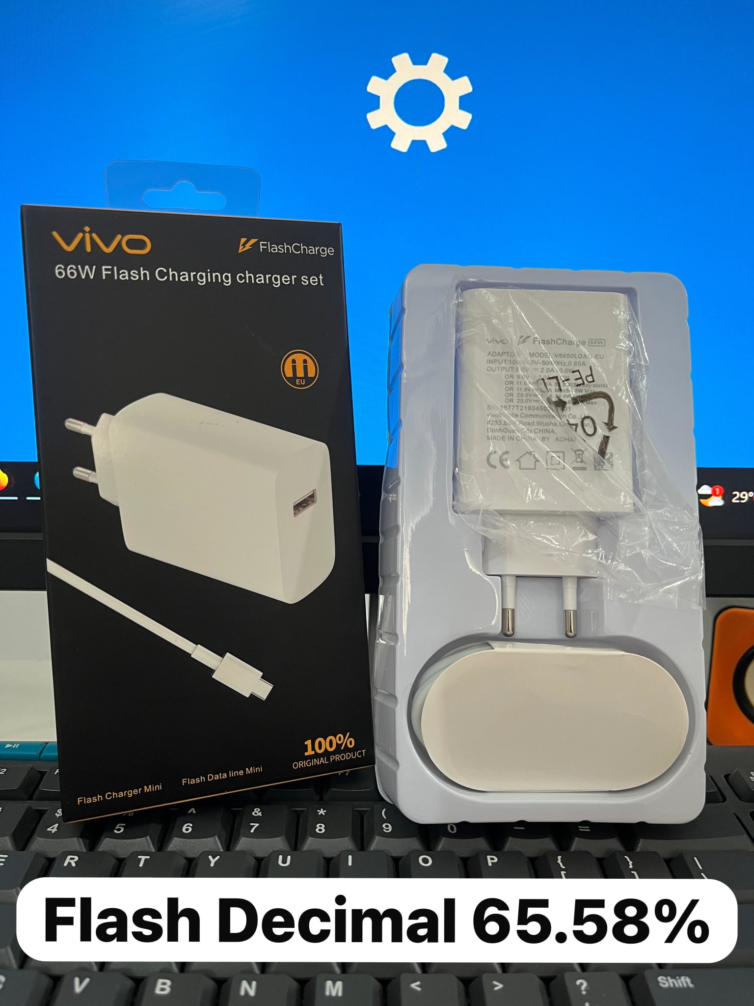 CHARGER VIVO IQOO FLASH NEO10+ 66W