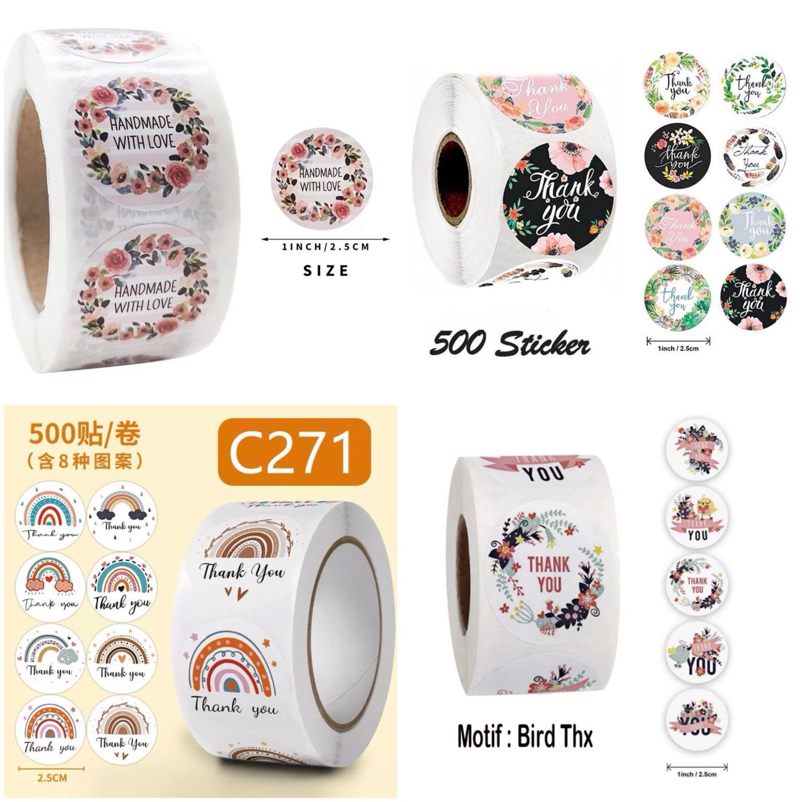 ROLL STICKER THANK YOU